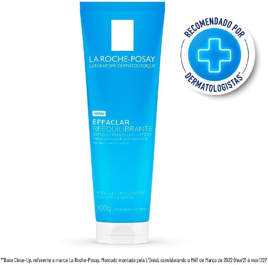 Espuma De Limpeza Facial Cremosa La Roche-posay Effaclar Reequilibrante 100g - Imagem 2