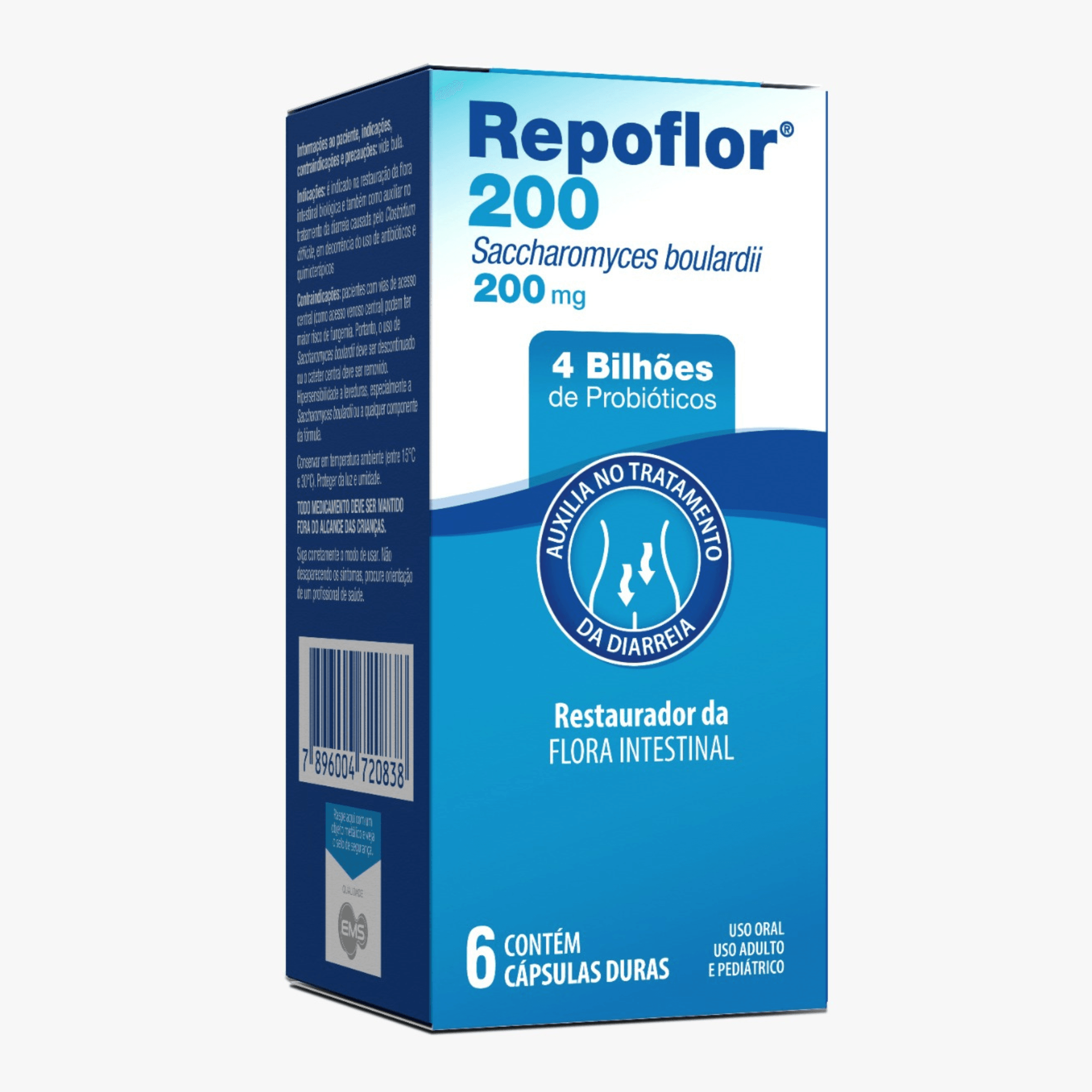 Repoflor 200mg 6 Cápsulas