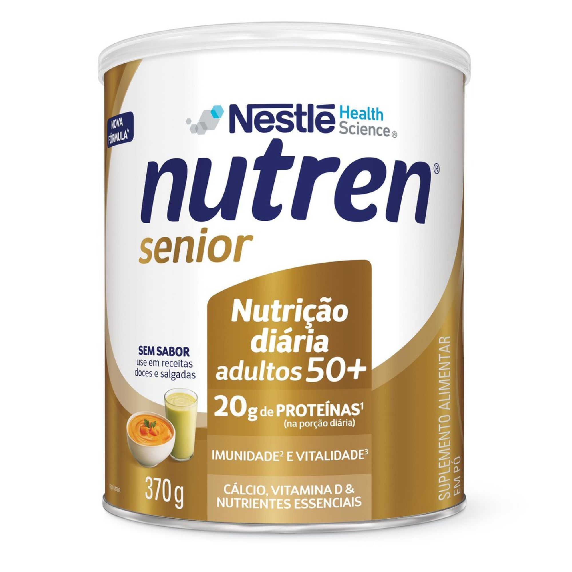 Suplemento Alimentar Nestlé Nutren Senior Sem Sabor 370g