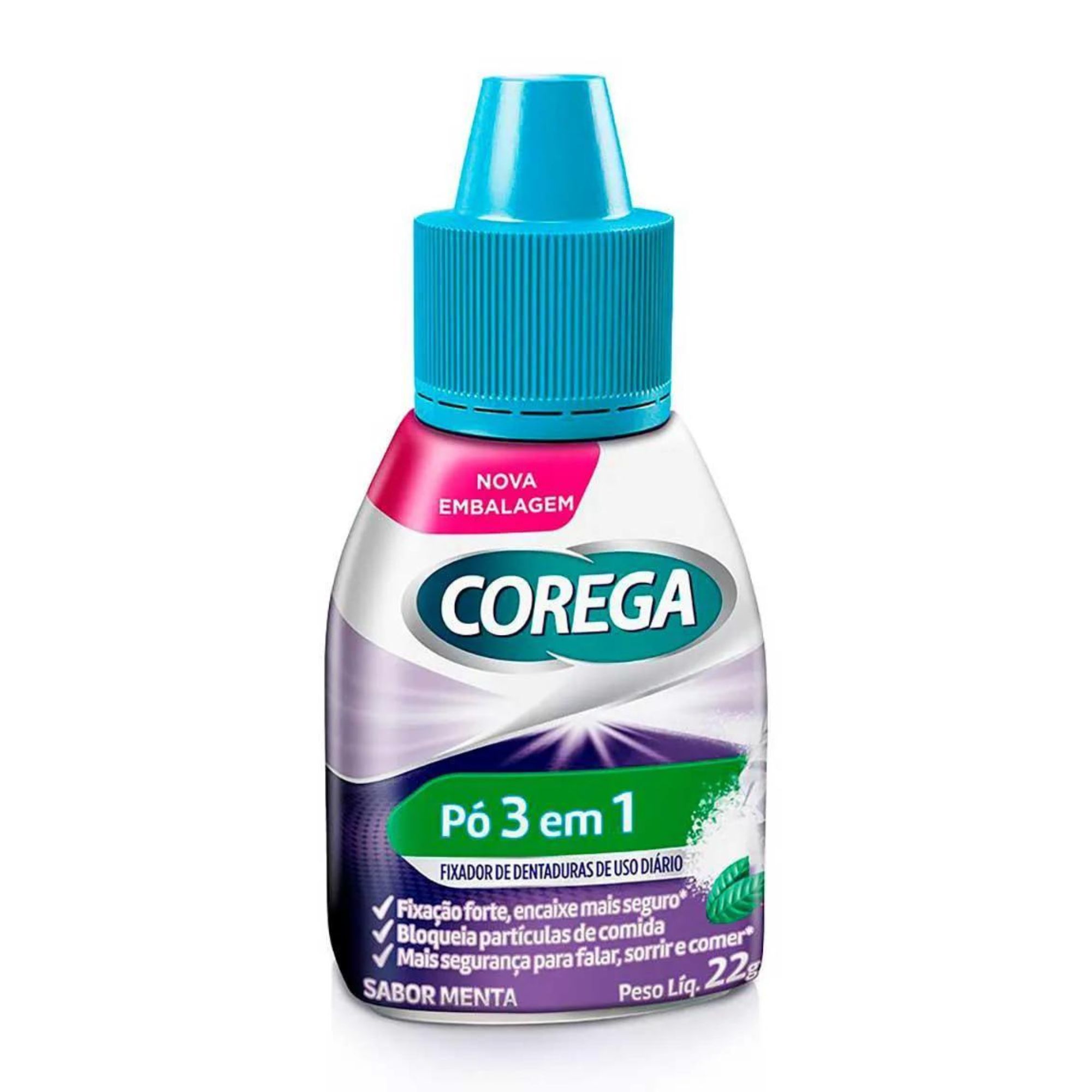 Kit Pó Fixador De Dentadura Corega 3 Unidades 22g - Imagem 4