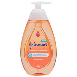 Sabonete Líquido Infantil Johnsons Glicerinado Baby Cabeça Aos Pés 400Ml