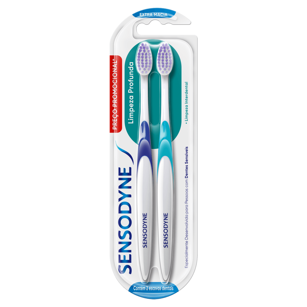 Kit Escova De Dente Sensodyne Extra Macia 2 Unidades