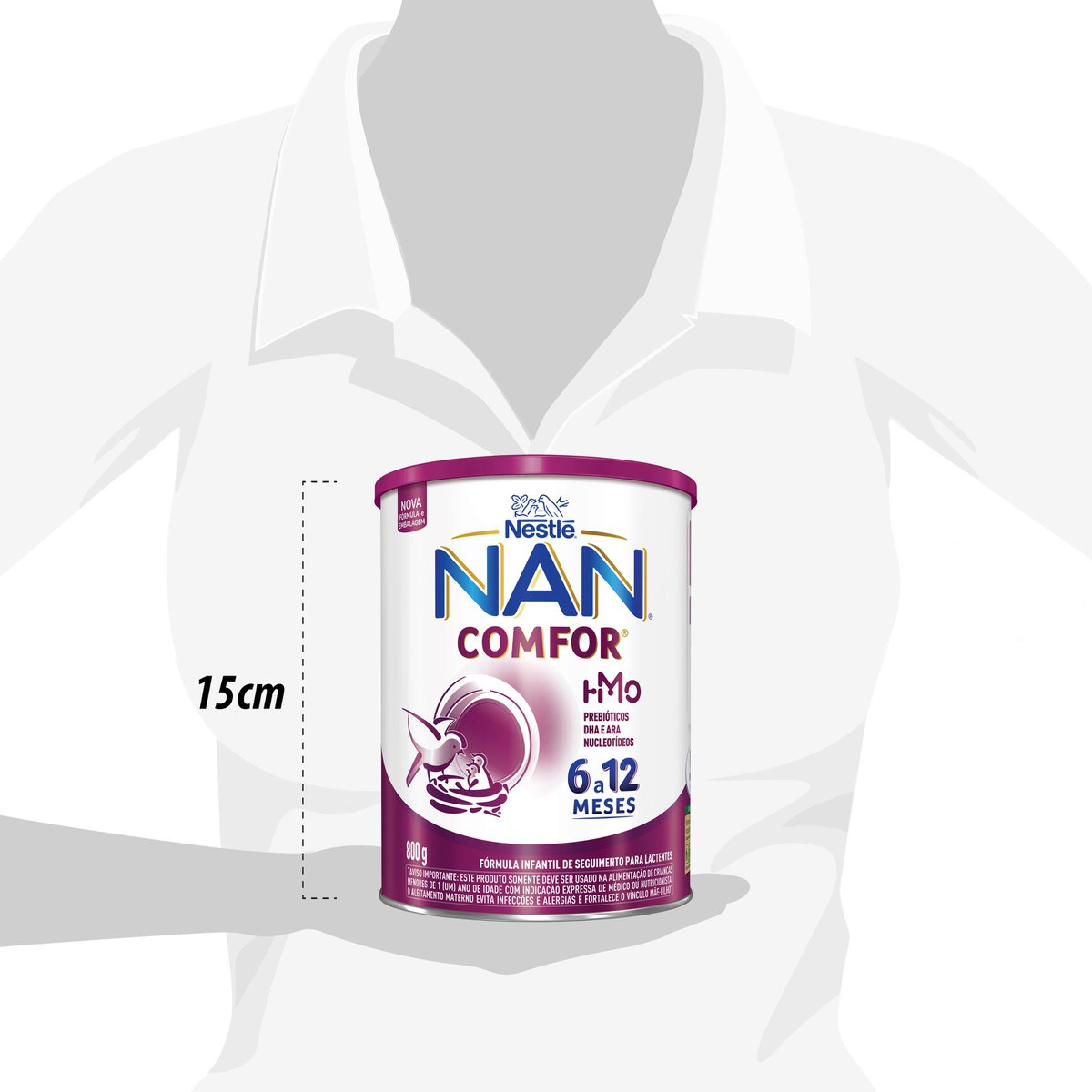 Fórmula Infantil Nan Comfor Hmo 6 A 12 Meses 800g - Imagem 6