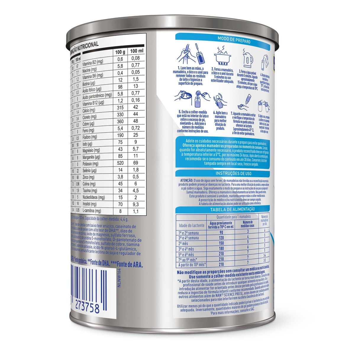 Fórmula Infantil Nan Sciencepro S.l 400g - Imagem 4