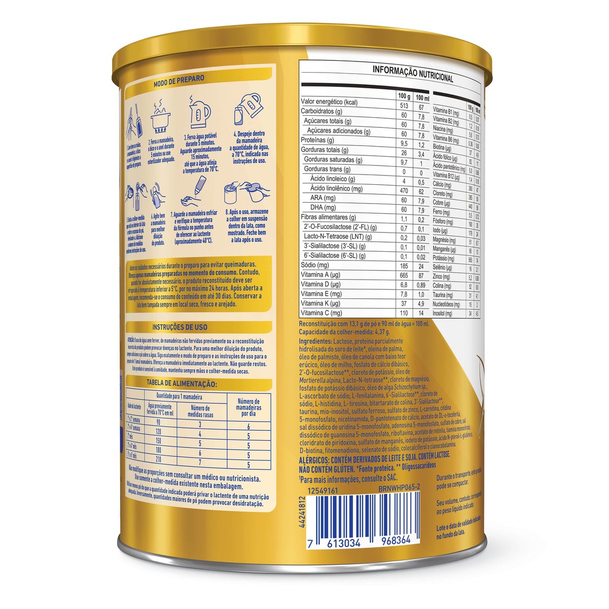 Fórmula Infantil Nan Supreme Pro 0 A 6 Meses 800g - Imagem 2