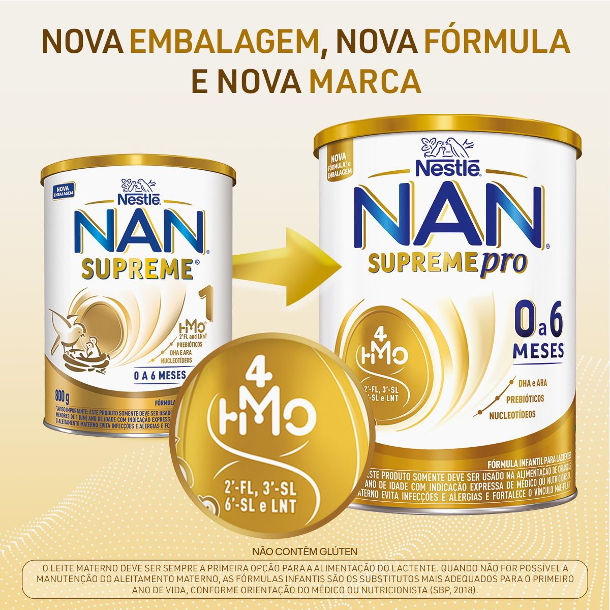 Fórmula Infantil Nan Supreme Pro 0 A 6 Meses 800g - Imagem 5