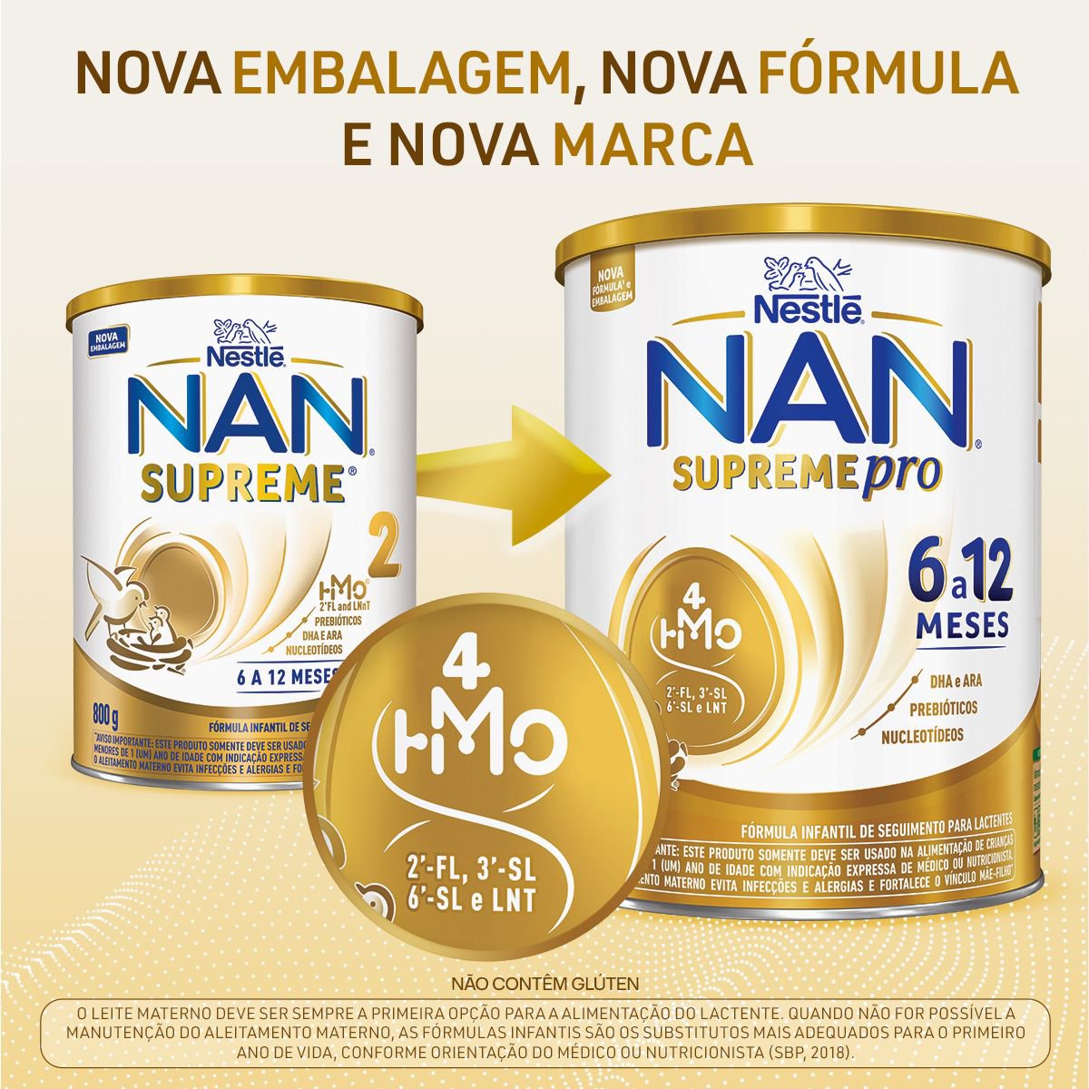 Fórmula Infantil Nan Supreme Pro 6 A 12 Meses 800g - Imagem 4