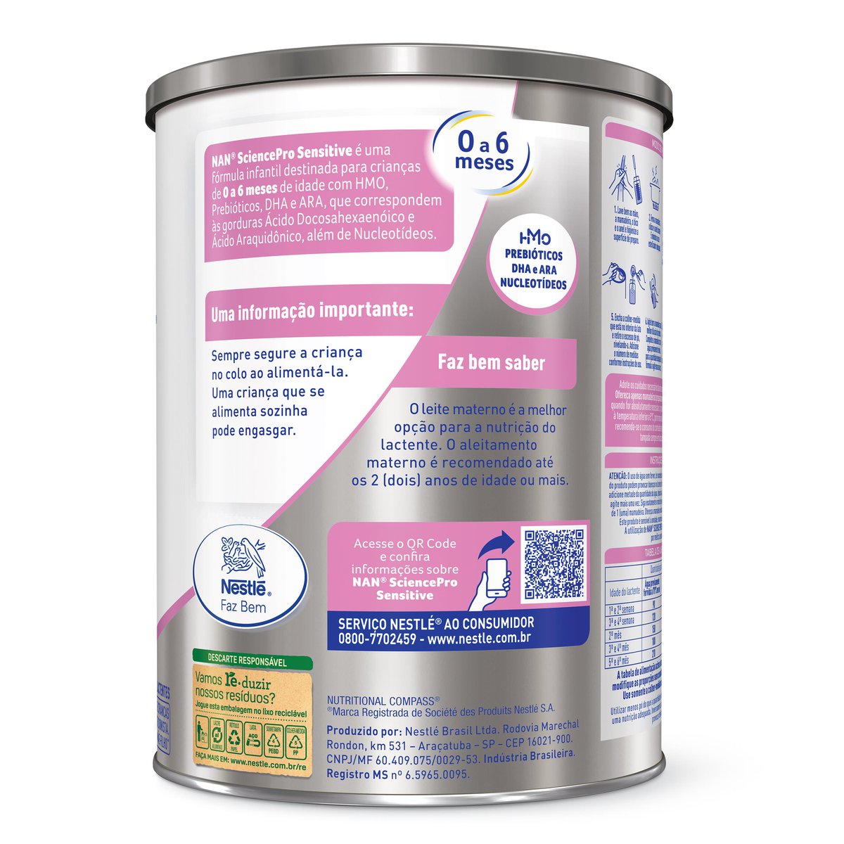 Fórmula Infantil Nan Science Pro Sensitive Hmo 800g - Imagem 2