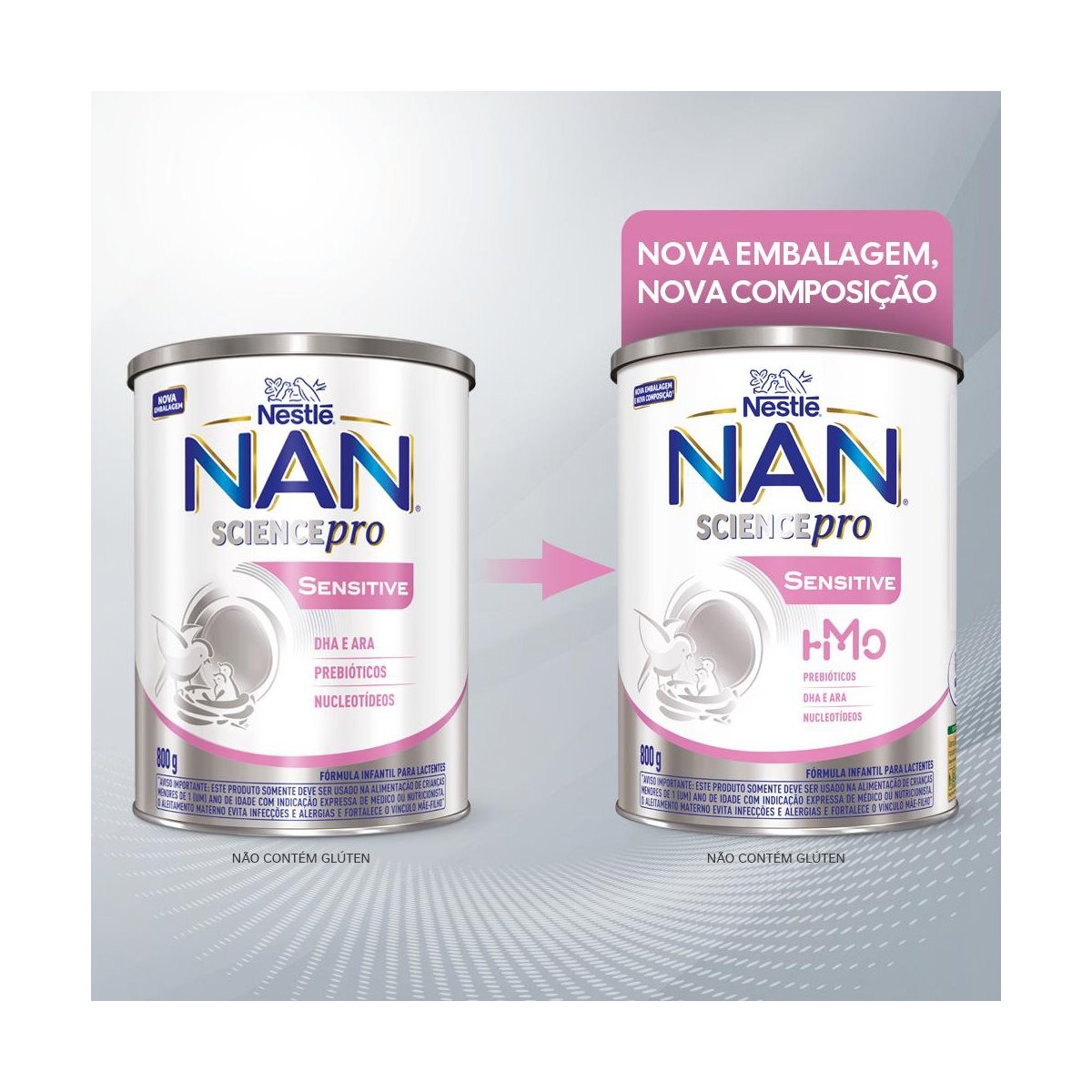 Fórmula Infantil Nan Science Pro Sensitive Hmo 800g - Imagem 3