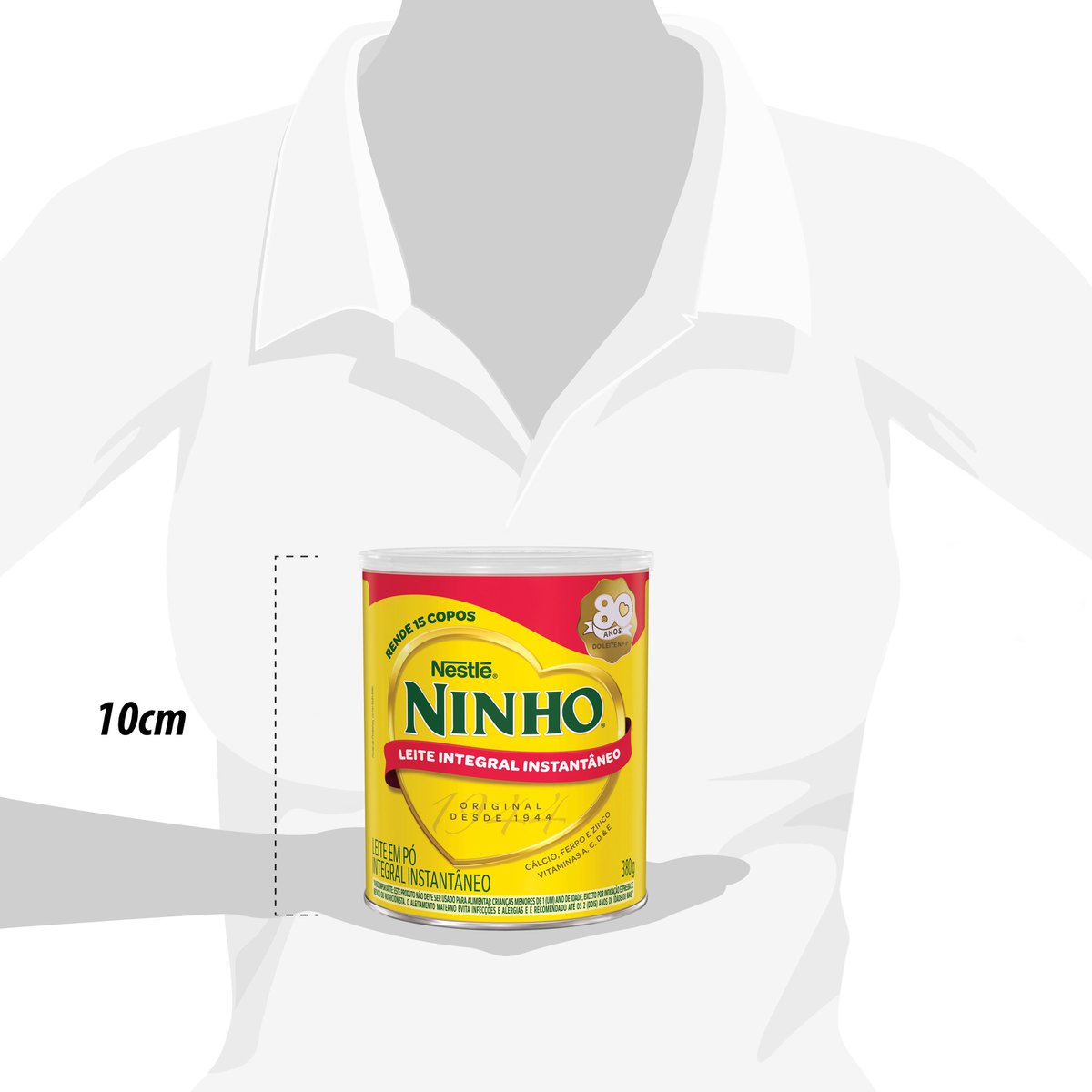 Leite Em Pó Ninho Integral Instantâneo 380g - Imagem 5