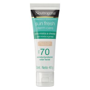Protetor Solar Facial Neutrogena Sun Fresh Derm Care Pele Clara Fps70 40G