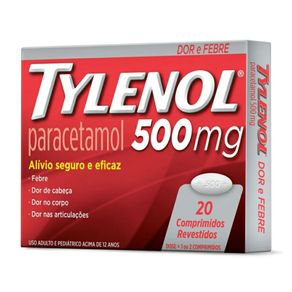 Tylenol 500Mg 20 Comprimidos Revestidos
