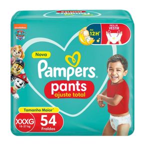 Fralda Pampers Pants Ajuste Total Xxxg 54 Unidades