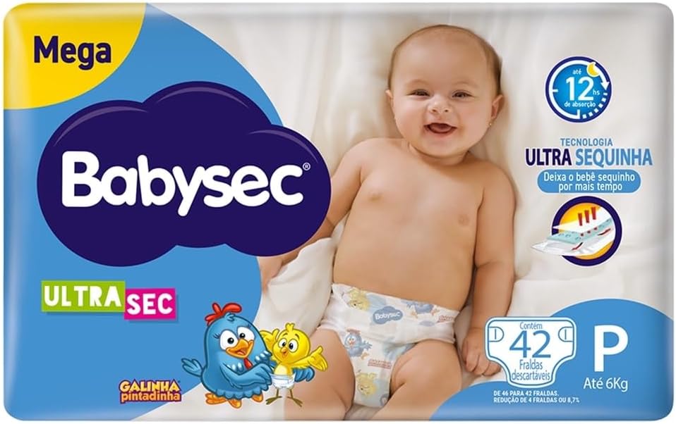 Fralda Infantil Babysec Ultrasec Mega P C/42