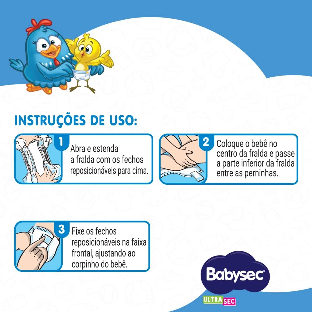 Fralda Infantil Babysec Ultrasec Mega P C/42 - Imagem 7