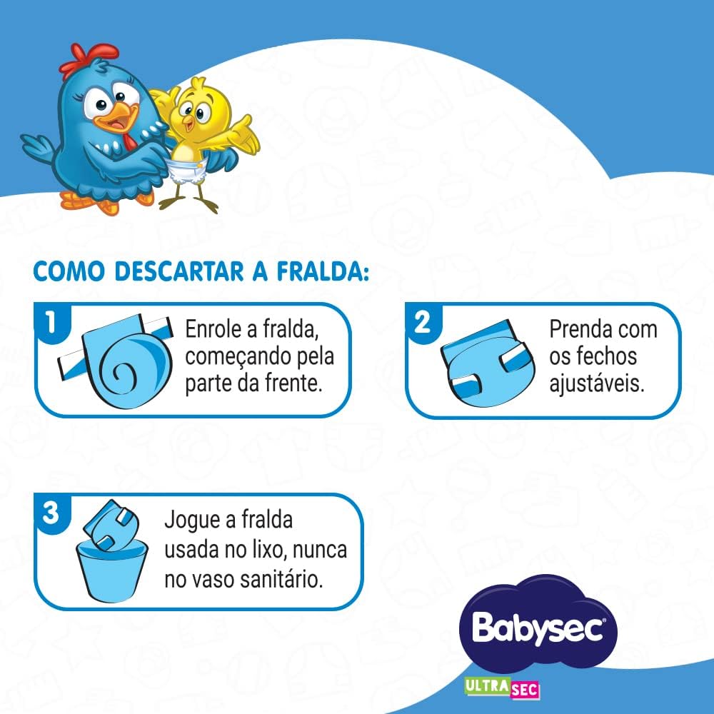 Fralda Babysec Ultra Sec Xxg 28 Unidades - Imagem 7