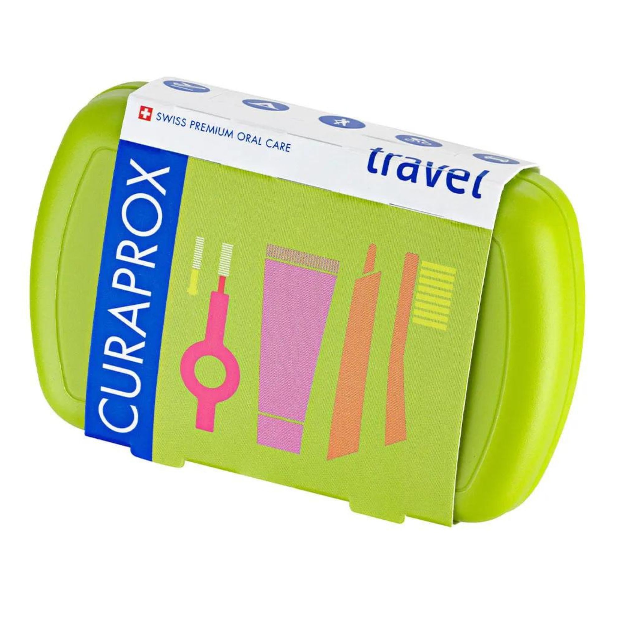 Kit Viagem Curaprox Escova De Dente 5460 + Escova Interdental + Pasta De Dente 10ml