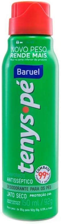 Desodorante Para Pés Tenys Pé Canforado Aerosol 86g