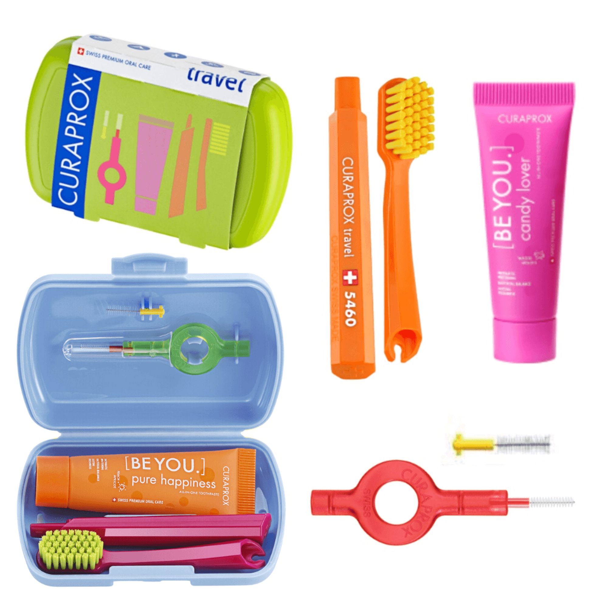 Kit Viagem Curaprox Escova De Dente 5460 + Escova Interdental + Pasta De Dente 10ml - Imagem 2