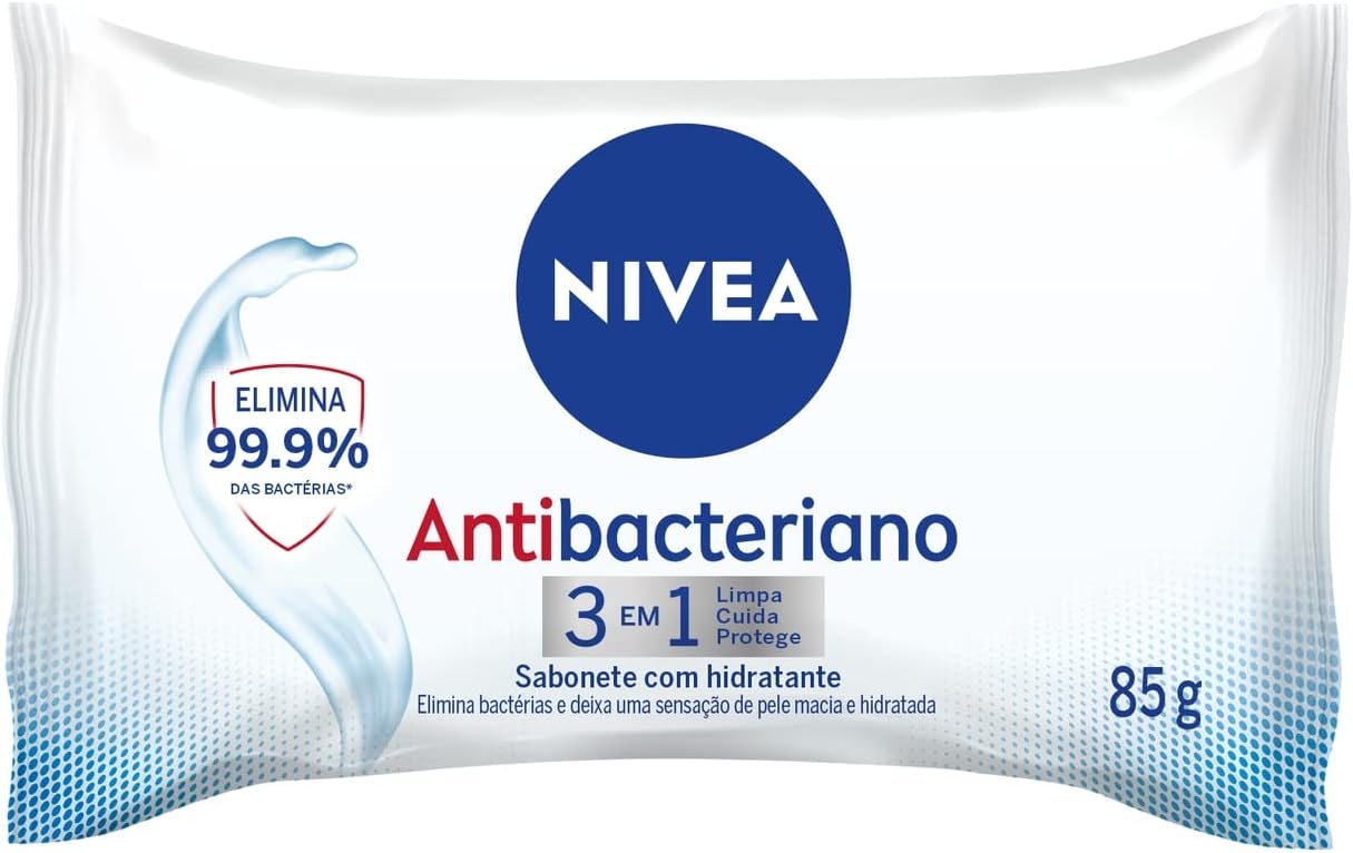 Sabonete Em Barra Nivea Antibacteriano 3 Em 1 85g