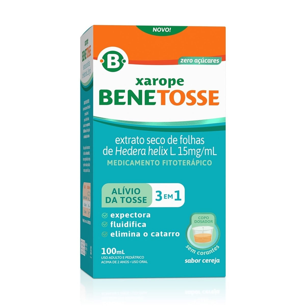 Benetosse Xarope 15mg Sabor Cereja 100ml