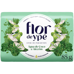 Sabonete Em Barra Flor De Ypê Água De Coco E Alecrim 85G