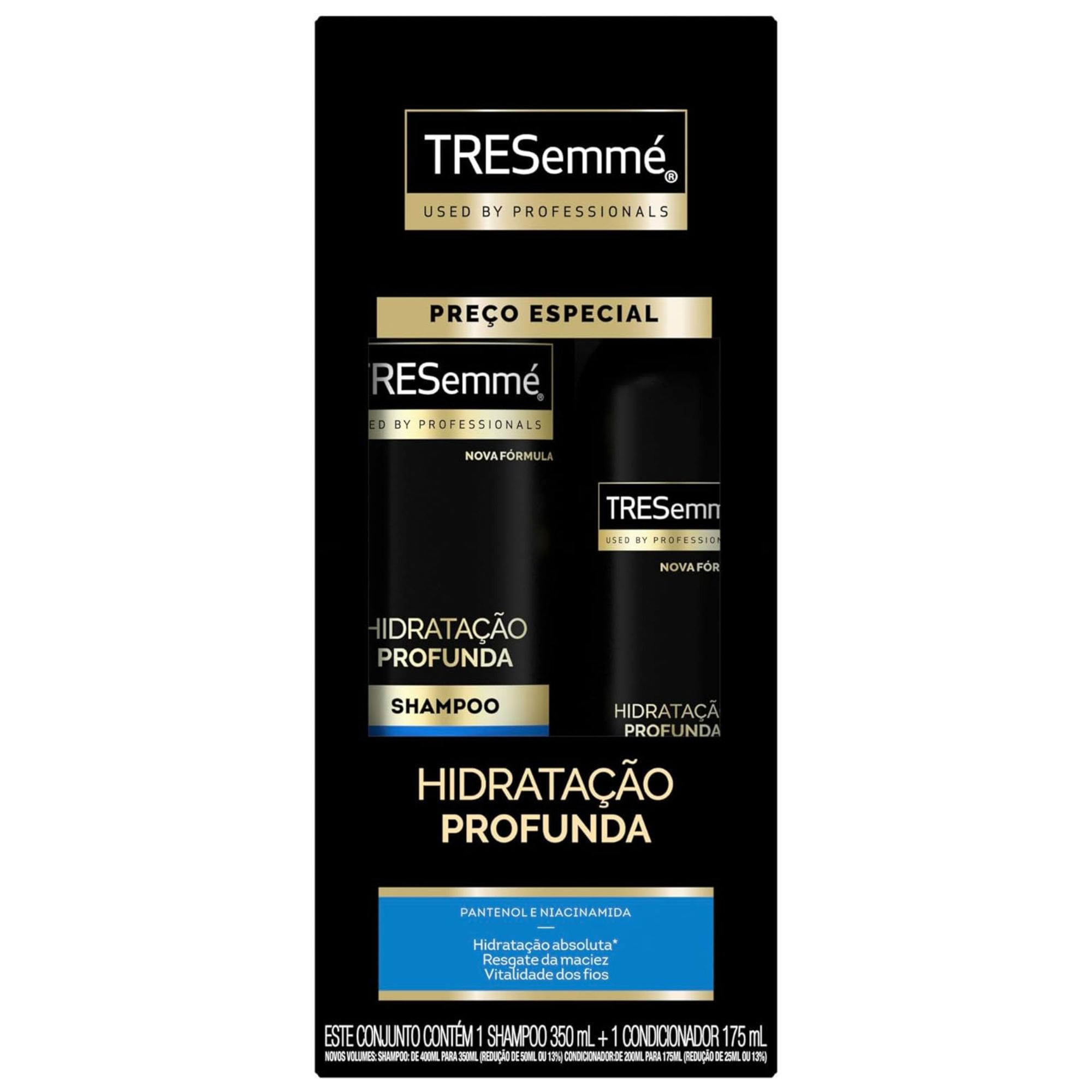 Kit Shampoo Tresemmé Hidratação Profunda 350ml + Condicionador 175ml