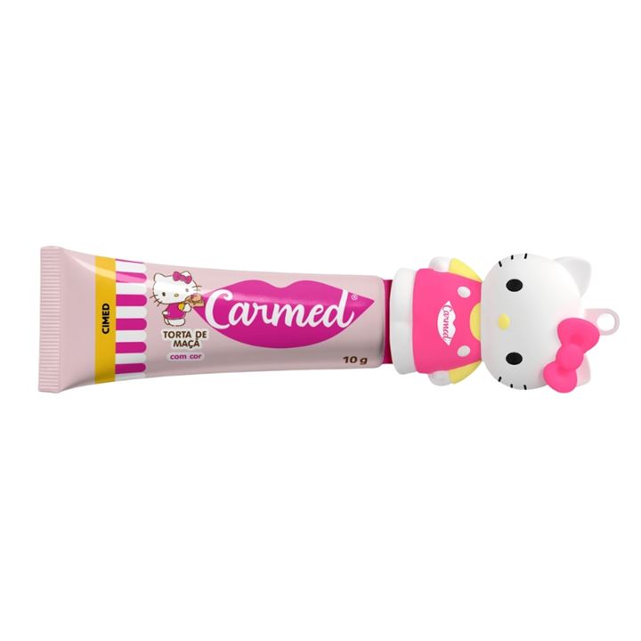 Hidratante Labial Carmed Hello Kitty Torta De Maçã Com Cor 10g Com Case - Imagem 3