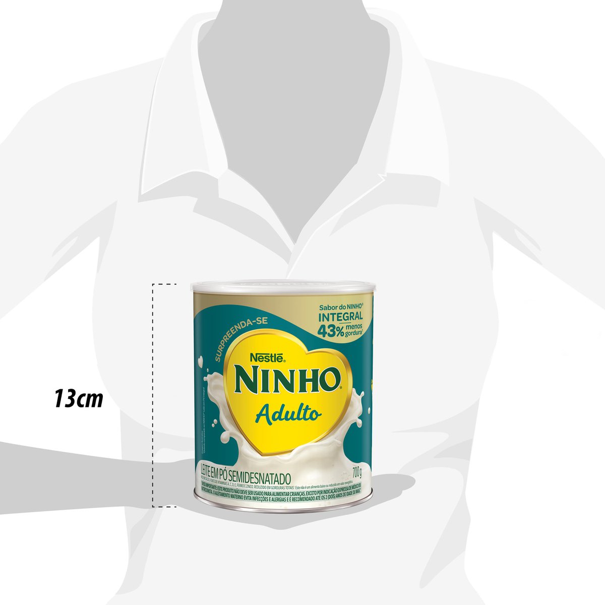 Leite Em Pó Ninho Adulto Semidesnatado 700g - Imagem 5