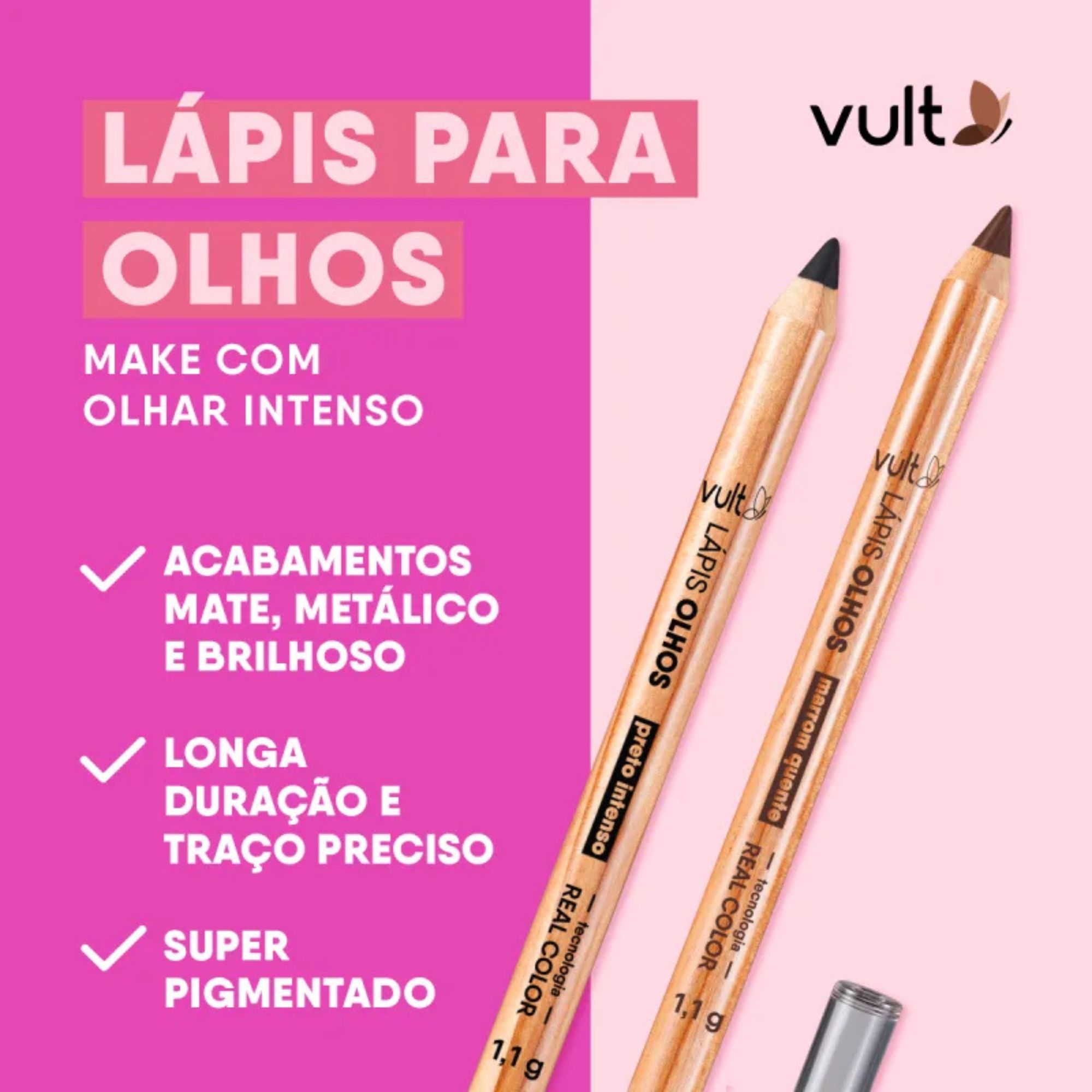 Lápis De Olho Vult Preto Intenso 1,1g - Imagem 3