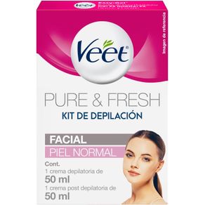 Kit De Depilação Facial Veet Pure & Fresh