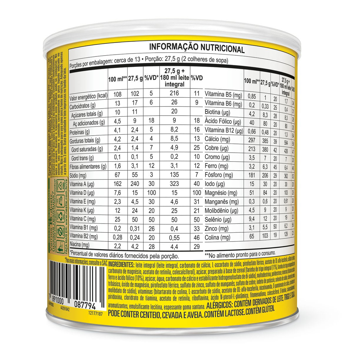 Complemento Alimentar Nutren Kids Baunilha 350g - Imagem 3