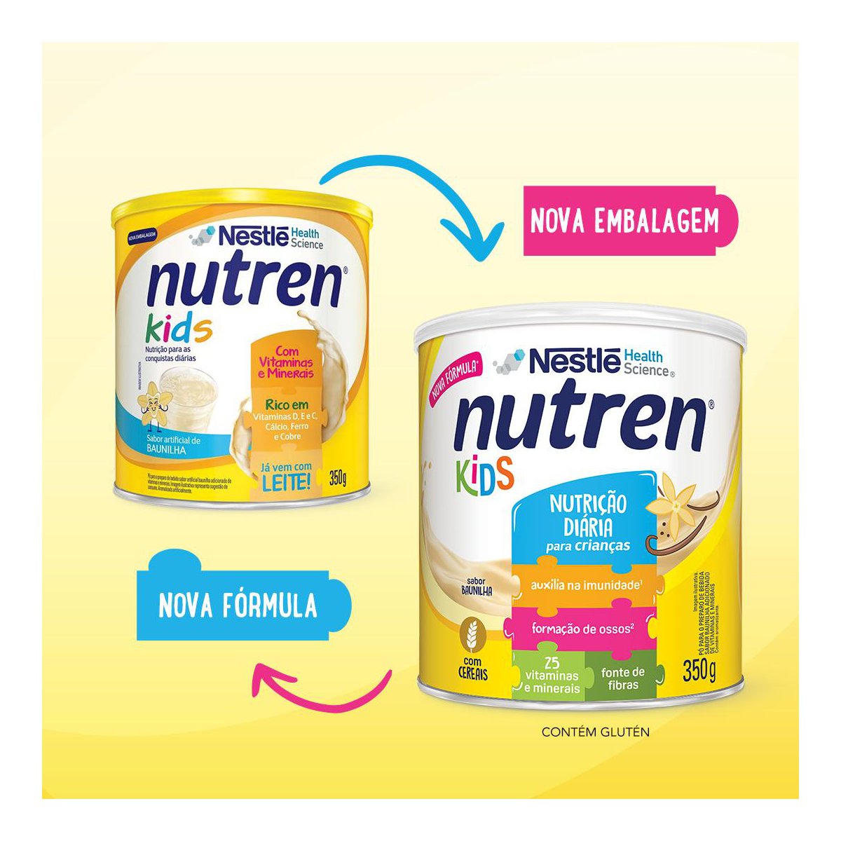 Complemento Alimentar Nutren Kids Baunilha 350g - Imagem 6