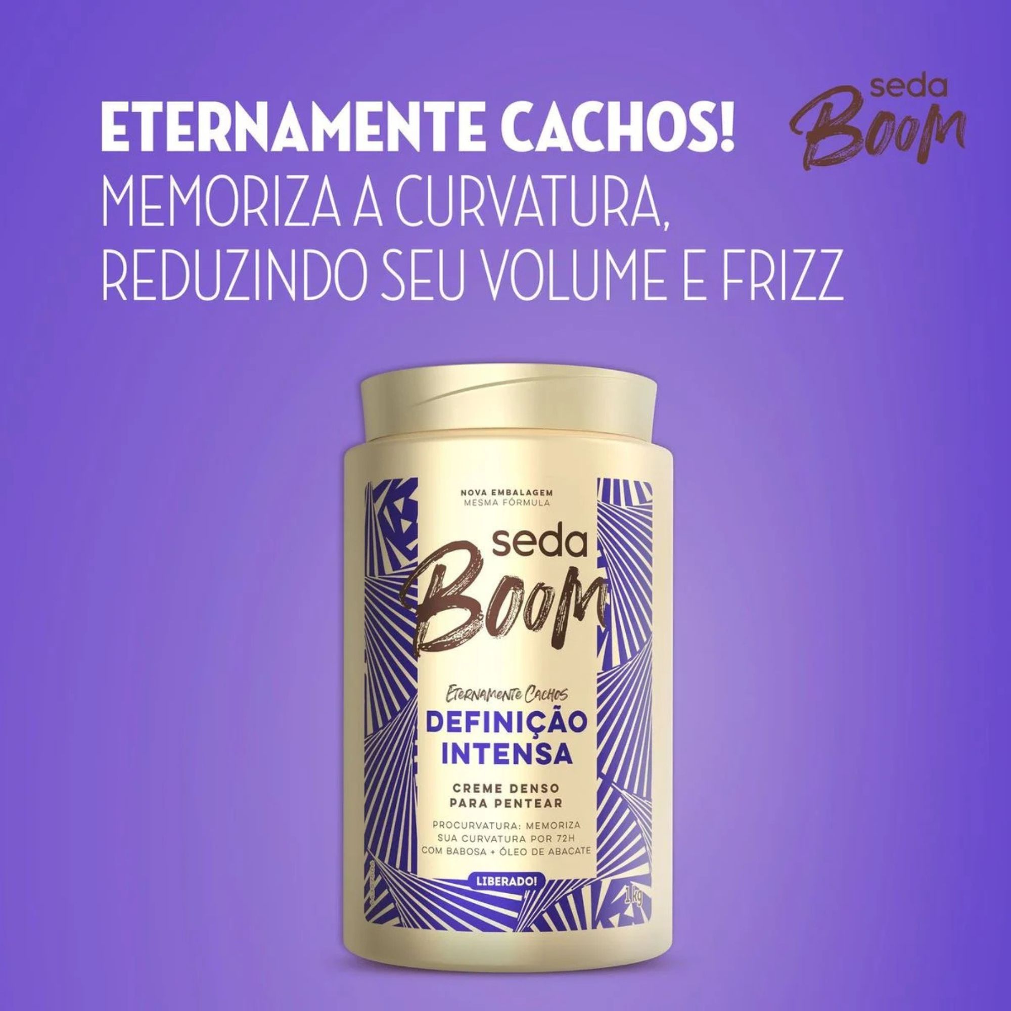 Creme Para Pentear Seda Boom Definição Intensa 1kg - Imagem 3