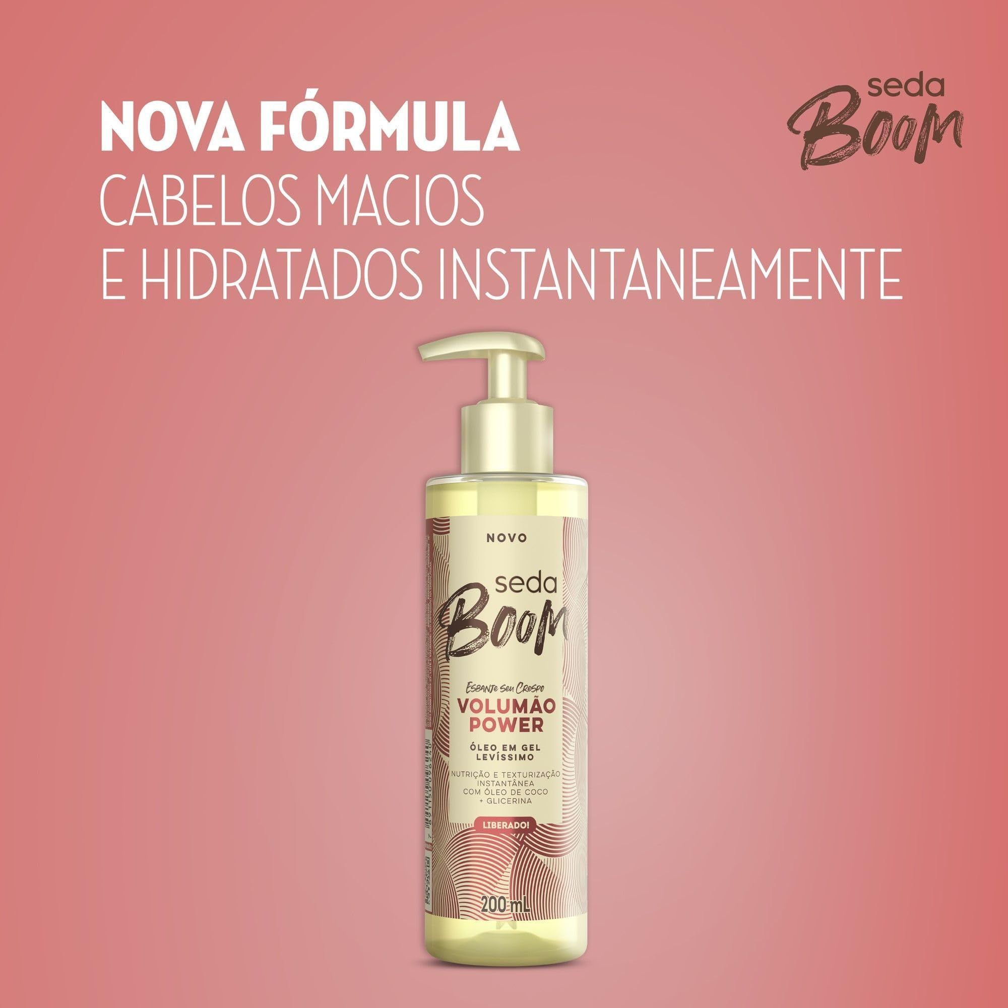 Óleo Em Gel Seda Boom Volumão Power 200ml - Imagem 3