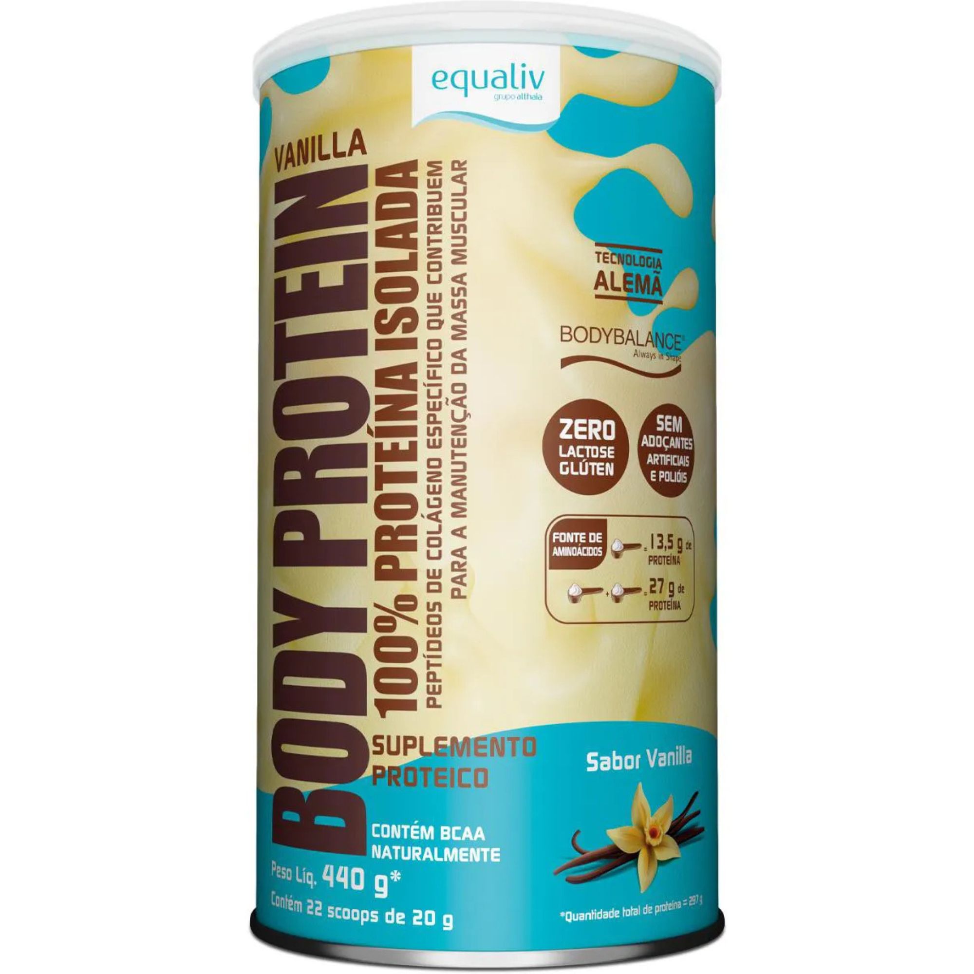Body Protein Equaliv Sabor Vanilla 440g