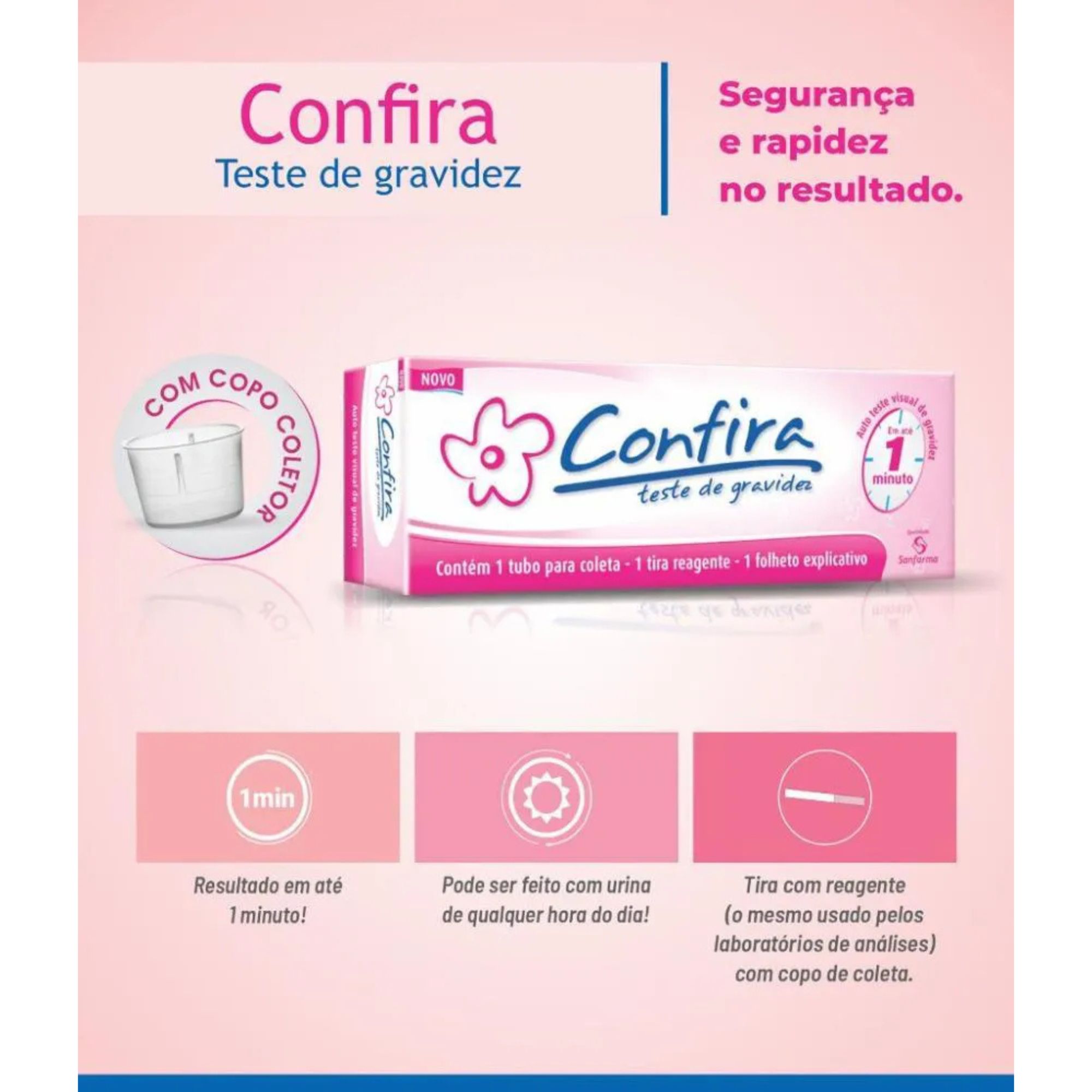 Teste De Gravidez Confira 1 Unidade - Imagem 3