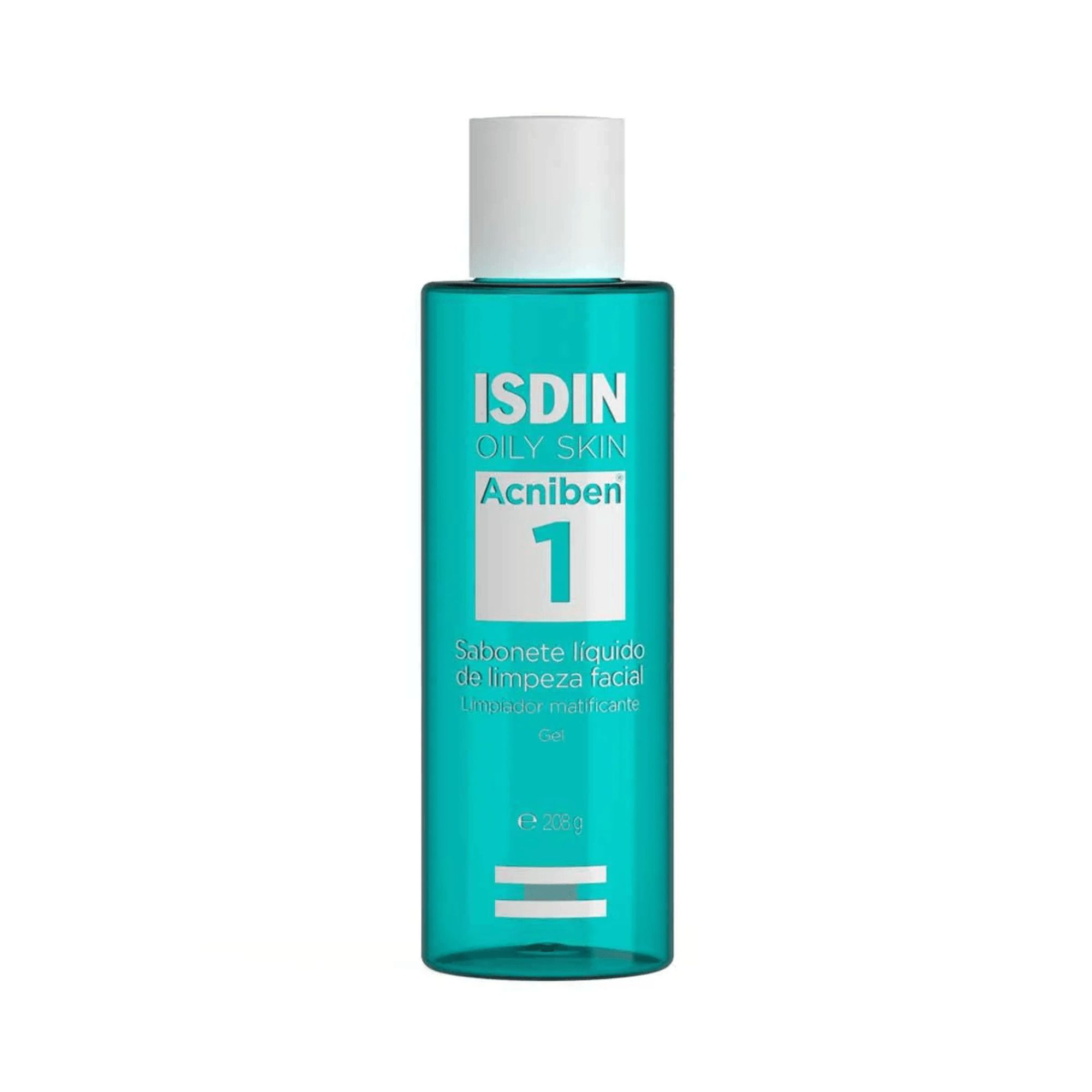 Sabonete Líquido Isdin Oily Skin Acniben 1 Facial 208g - Imagem 2
