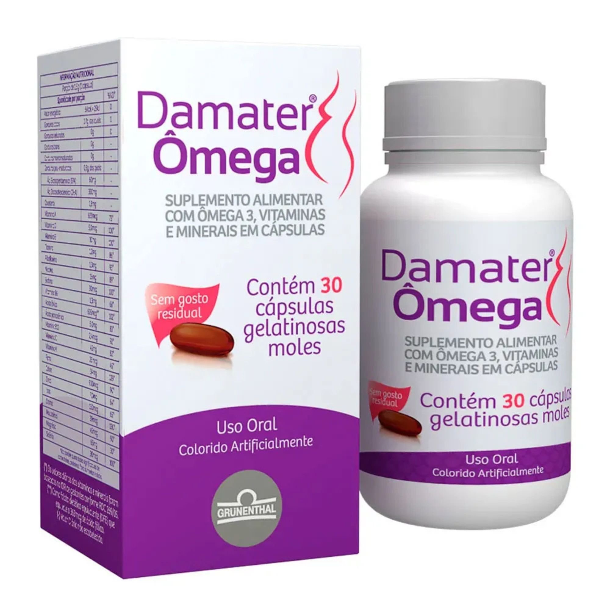 Damater Ômega 30 Cápsulas
