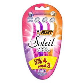 Aparelho Para Depilação Descartável Bic Soleil Color Collection Leve 4 Pague 3 preço