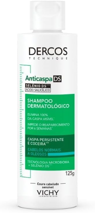 Shampoo Dercos Anticaspa Ds Vichy Cabelo Normal A Oleoso 125g