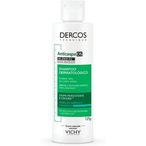 Shampoo Dercos Anticaspa Ds Vichy Cabelo Normal A Oleoso 125G