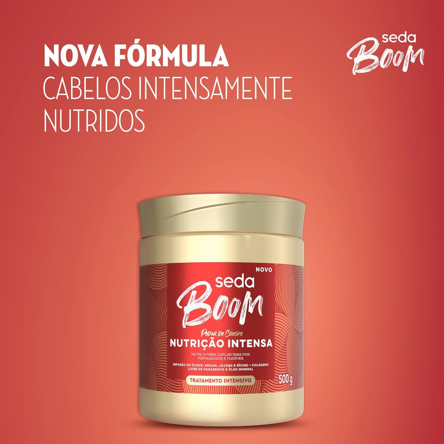 Máscara Tratamento Seda Boom Nutrição Intensa 500g - Imagem 5
