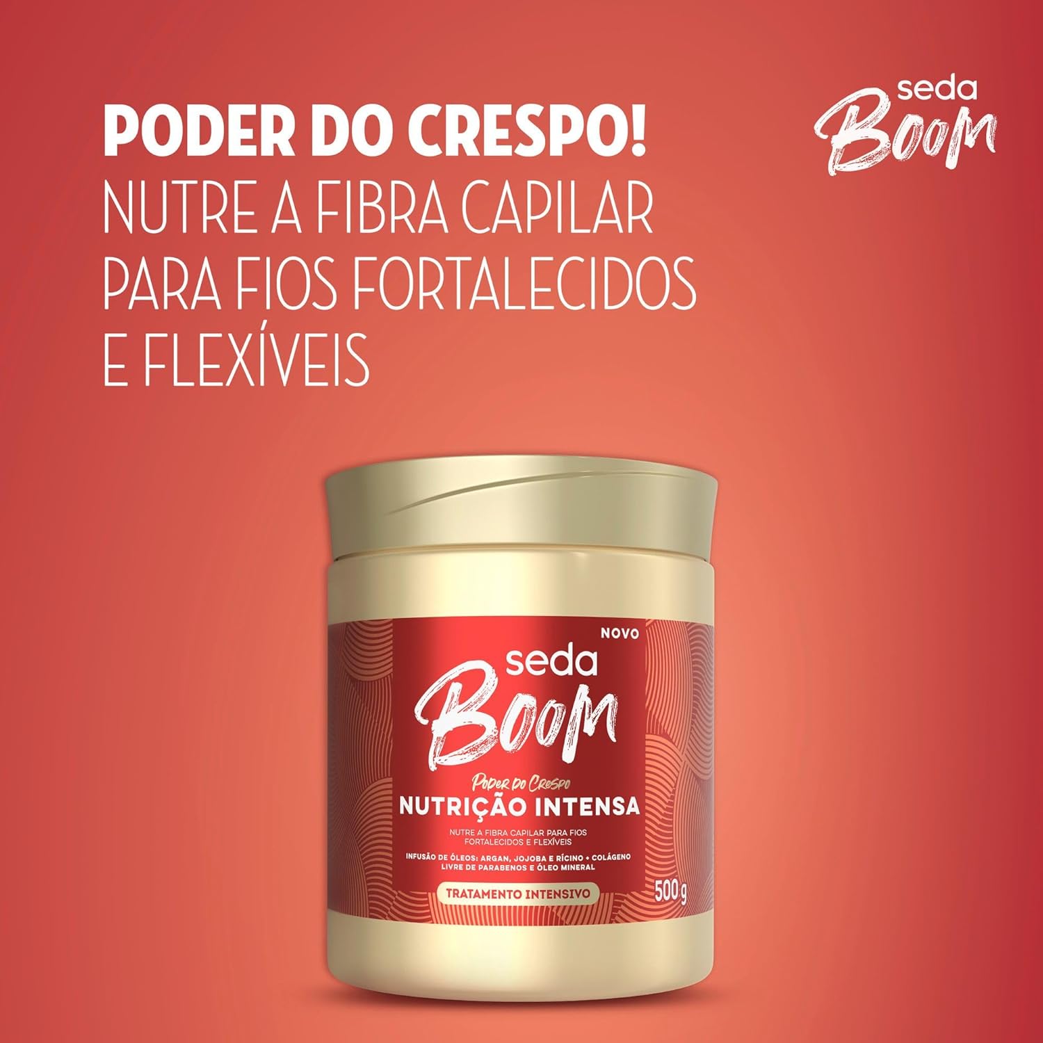 Máscara Tratamento Seda Boom Nutrição Intensa 500g - Imagem 6