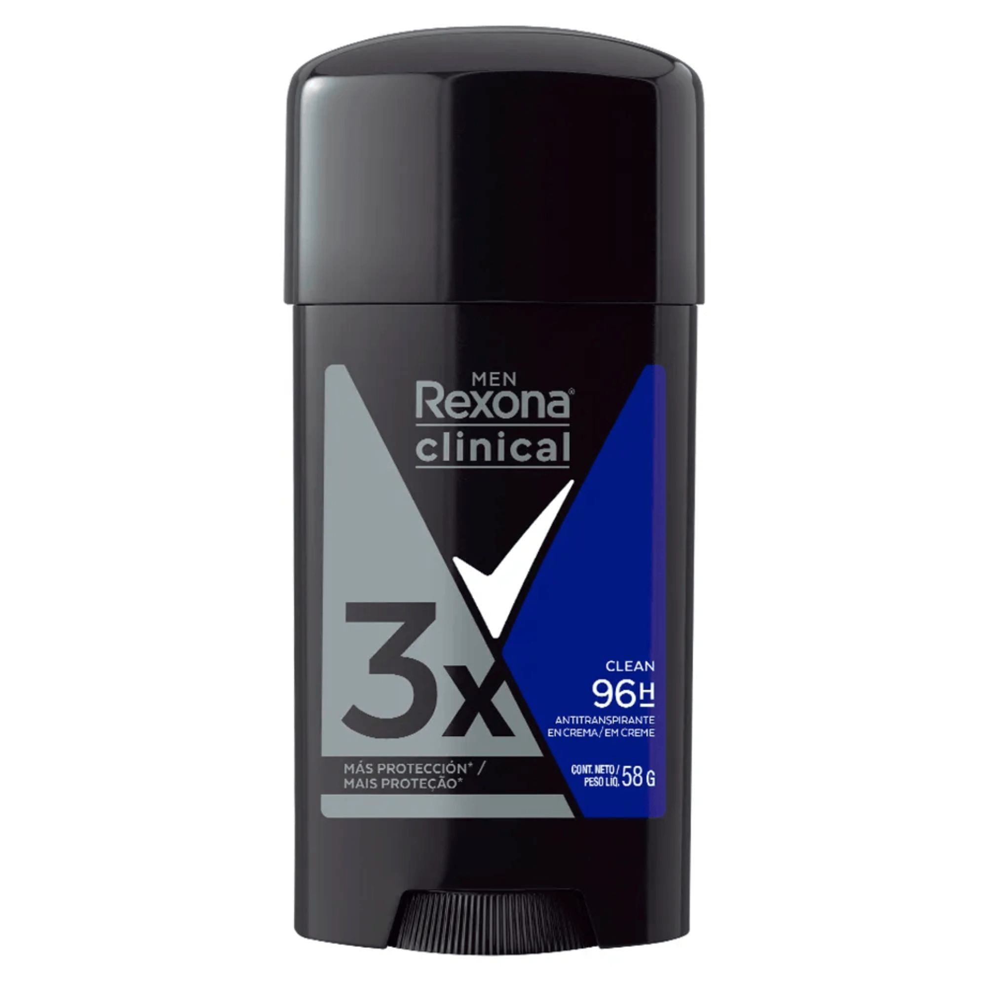 Desodorante Em Creme Stick Men Rexona Clinical Clean 58g