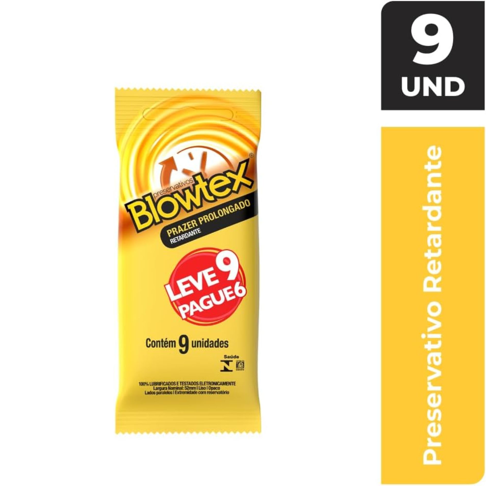 Preservativo Blowtex Retardante 9 Unidades - Imagem 2