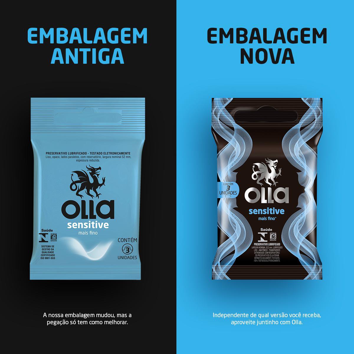 Preservativo Olla Sensitive 3 Unidades - Imagem 6