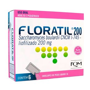 Floratil 200Mg Em Pó 6 Envelopes