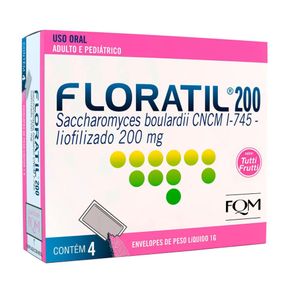 Floratil 200Mg Em Pó 4 Envelopes