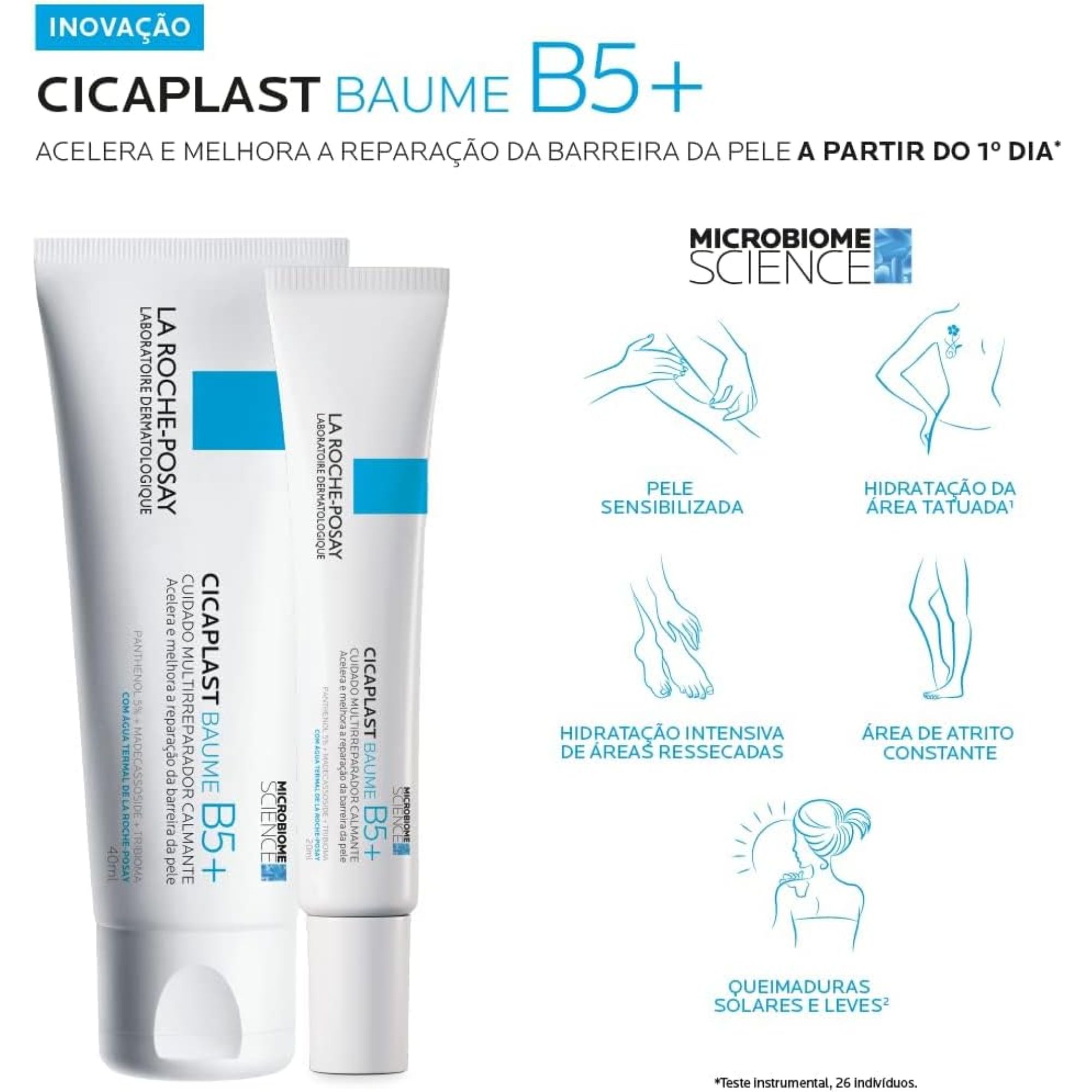 Creme Hidratante Cicaplast Baume B5+ La Roche-posay 20ml - Imagem 6